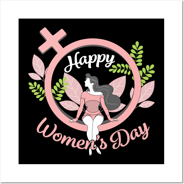 happy womens day Wall Art by HBfunshirts